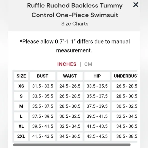 Ruffle Ruched Backless Tummy Control One-Piece Swimsuit #584 - Picture 8 of 8